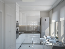 Квартира «Квартира г.Москва», кухня . Фото № 27186, автор Андреева Анастасия