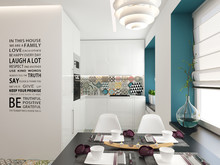 Квартира «Квартира 55м2, ул.Профсоюзная, Москва», кухня . Фото № 27203, автор Уразметов Рустэм