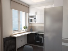 Квартира «Студия», кухня . Фото № 27276, автор Комаров Дмитрий