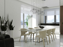 Квартира «Квартира в ЖК Крестовский de luxe», кухня . Фото № 27332, автор background архитектурная студия