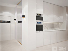 Квартира «Современный дизайн двухкомнатной квартиры для молодой девушки-студентки», кухня . Фото № 27437, автор GM-Interior GM-interior