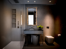 Квартира «SkyFort», санузел . Фото № 27489, автор INRE 