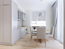 Квартира «Квартира с камином», кухня . Фото № 27598, автор Chvyzh Dmitriy