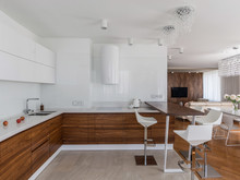 Квартира «Квартира для молодой супружеской пары», кухня . Фото № 27643, автор Симагина Ольга