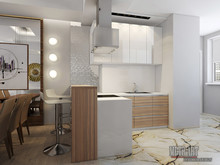 Квартира «Квартира в ЖК Актёр Гэлакси г.Сочи», кухня . Фото № 27693, автор Козлова Екатерина