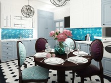 Квартира «Уютная квартира для семьи с 4-мя детьми», кухня . Фото № 27697, автор Efimovykh Elena