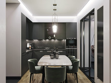 Квартира «Квартира для холостяка», кухня . Фото № 27827, автор Борт Виталий