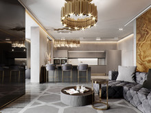 Квартира «Апартаменты в ЖК Крестовский12», кухня . Фото № 27921, автор Жданов Евгений