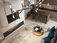 Квартира «Квартира в ЖК Остров», кухня . Фото № 27995, автор Гусева Ольга