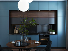 Квартира «Кухня и гостиная в современном стиле», кухня . Фото № 28018, автор Дуквен Ольга