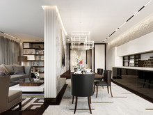 Квартира «Апартаменты в ЖК Николаевский ансамбль, 150 м.», кухня . Фото № 28045, автор Жданов Евгений