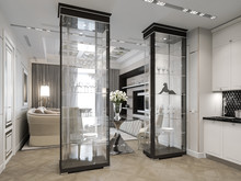 Квартира «Апартаменты в ЖК Привилегия», кухня . Фото № 28082, автор Жданов Евгений