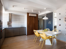 Квартира «БИРЮЗОВЫЙ АКЦЕНТ», кухня . Фото № 28276, автор Старикова Ольга