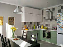 Квартира «Двушка Сканди», кухня . Фото № 28283, автор Сафронова Дарья