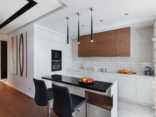 Квартира «НЕЖНАЯ КАРАМЕЛЬ», кухня . Фото № 28291, автор Старикова Ольга