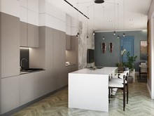 Квартира «Проект квартиры  Вокруг света», кухня . Фото № 28320, автор Fisheye Architecture & Design   Александр