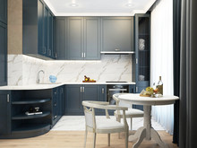 Квартира «Дизайн-проект квартиры в Ялте», кухня . Фото № 28604, автор Дуквен Ольга