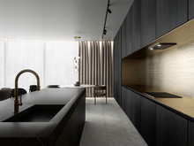 Квартира «АПАРТАМЕНТЫ MARBEL», кухня . Фото № 28614, автор Suiten n. Seven