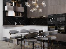 Квартира «Квартира ЖК Символ.», кухня . Фото № 28727, автор ARCHSTEP Дизайн-студия