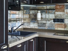 Квартира «Маленький лофт для нее», кухня . Фото № 28735, автор Саркисян Марина