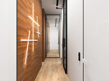 Квартира «Дизайн интерьера трехкомнатной квартиры ЖК Триколор », коридор . Фото № 31358, автор Болдырев Артем