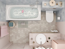 Квартира «МАГИЯ ФОРМЫ И ЦВЕТА», ванная . Фото № 32040, автор Алёны Чекалиной Дизайн студия