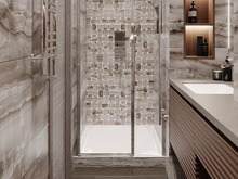 Квартира «Дизайн-проект квартиры, ЖК Зиларт», ванная . Фото № 32204, автор Декотренд 