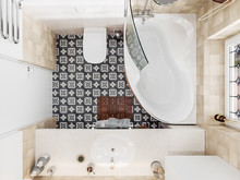 Квартира «НЕСКУЧНЫЙ ДОМ», ванная . Фото № 32586, автор Алёны Чекалиной Дизайн студия