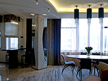 Квартира «», столовая . Фото № 7971, автор L-project 