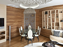 Квартира «», столовая . Фото № 10839, автор Архитектурная мастерская братьев Титовых 