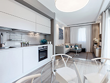 Квартира «», кухня . Фото № 14965, автор NG-Studio 