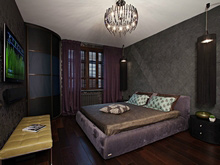 Квартира &laquo;&raquo;, спальня . Фото № 13669, автор Кунина Елена