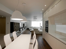 Квартира «», кухня . Фото № 14649, автор АИ-Студия 