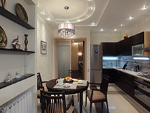 Квартира «», кухня . Фото № 15398, автор Еврострой Менеджмент 