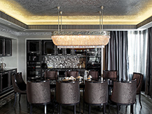 Квартира «», столовая . Фото № 15728, автор Архитектурное бюро FABER GROUP Матвеев