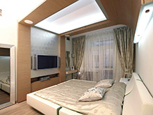 Квартира &laquo;&raquo;, спальня . Фото № 15949, автор FULLHOUSEDESIGN 