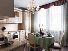 Квартира «», кухня . Фото № 16090, автор Закирова-Сахно Алеся