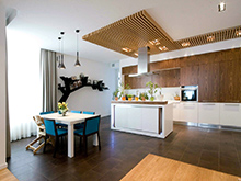 Квартира «», кухня . Фото № 16204, автор Fisheye Architecture & Design   Александр