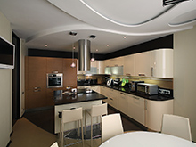 Квартира «Времена года на Петроградке», кухня . Фото № 16246, автор Fisheye Architecture & Design   Александр