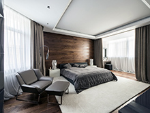 Квартира &laquo;&raquo;, спальня . Фото № 16264, автор Geometrix  