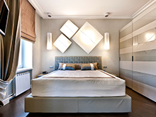 Квартира &laquo;&raquo;, спальня . Фото № 16627, автор SL studio 