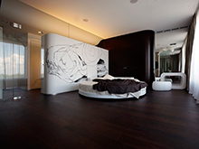 Квартира &laquo;&raquo;, спальня . Фото № 17051, автор Казаковцева Александра, Махонина Мария, МК-интерио 