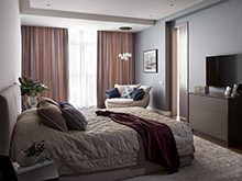 Квартира &laquo;&raquo;, спальня . Фото № 18191, автор Закирова-Сахно Алеся