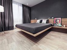 Квартира &laquo;&raquo;, спальня . Фото № 18307, автор Bohostudio 