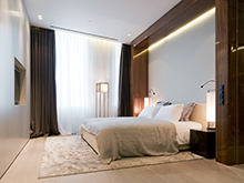 Квартира &laquo;&raquo;, спальня . Фото № 18681, автор SL project 