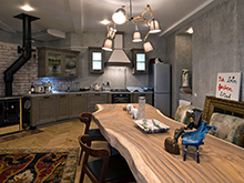 Квартира «», кухня . Фото № 19274, автор Дизайн-студия интерьера ART-B.O.s 