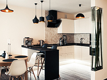 Квартира «», кухня . Фото № 19465, автор Студия интерьерного дизайна 8dis design studio