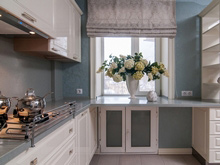 Квартира «», кухня . Фото № 20709, автор Дизайн-студия «НаКрутоЙ» 