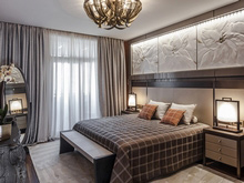 Квартира &laquo;Квартира в центре Москвы&raquo;, спальня . Фото № 21019, автор Кулиш Дмитрий, ЛВА-ИНТЕРЬЕР Интерьер