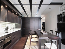 Квартира «», кухня . Фото № 21770, автор Архитектурная Мастерская Бориса Валкина .